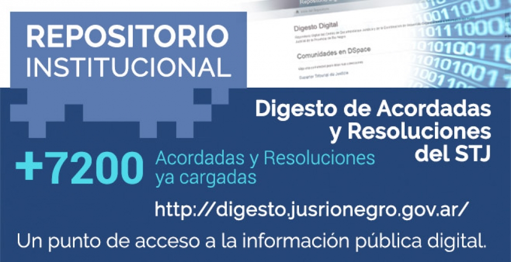 Se encuentra disponible  online el Digesto de Acordadas y Resoluciones del STJ de los &uacute;ltimos 58 a&ntilde;os