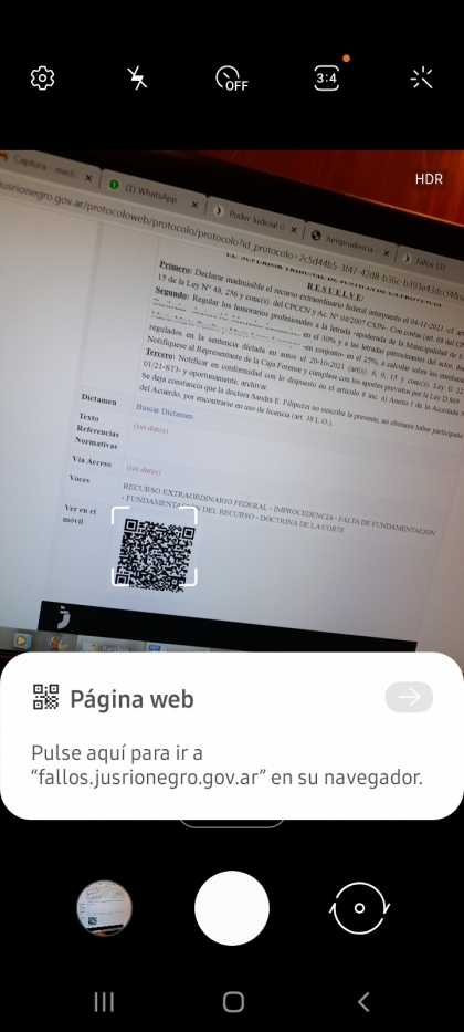 Las sentencias judiciales, con c&oacute;digo QR para facilitar el acceso