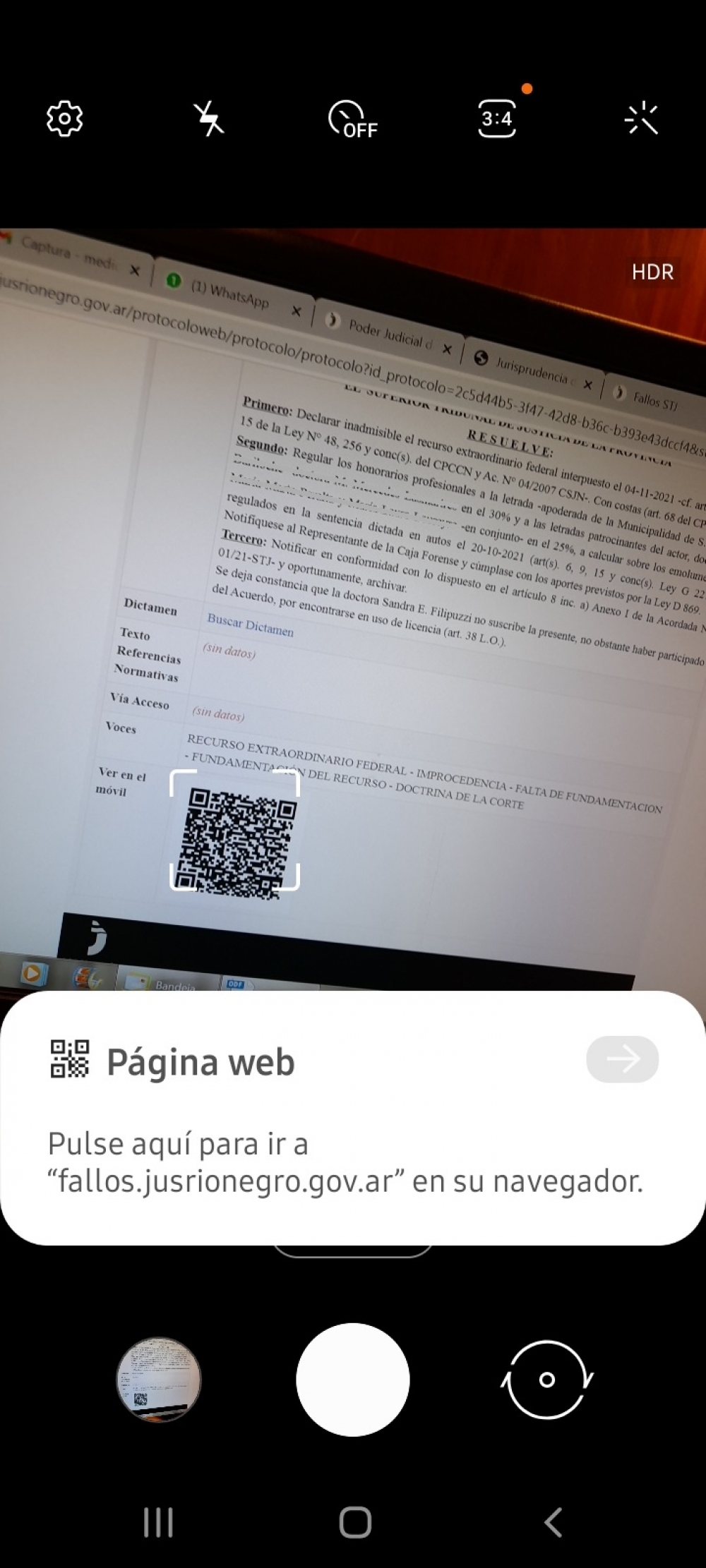 Las sentencias judiciales, con c&oacute;digo QR para facilitar el acceso