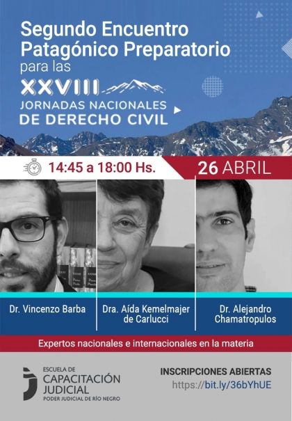 Inscripci&oacute;n abierta para el Encuentro Patag&oacute;nico de Derecho Civil