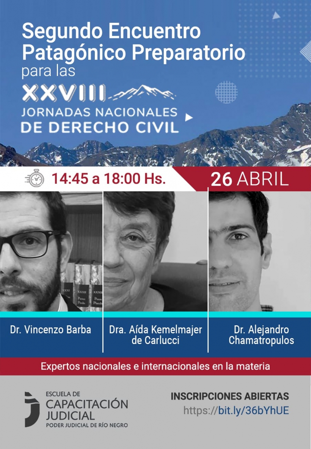 Inscripci&oacute;n abierta para el Encuentro Patag&oacute;nico de Derecho Civil