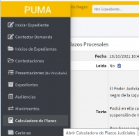 Servicios web en el Poder Judicial: est&aacute; funcionando la calculadora de plazos procesales