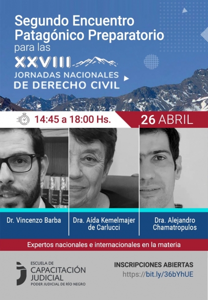 Juristas internacionales en el Encuentro Patag&oacute;nico de Derecho Civil