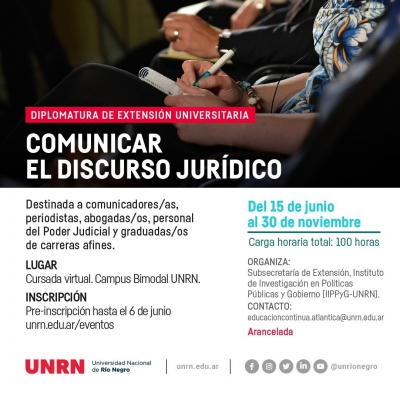 Diplomatura &ldquo;Comunicar el discurso jur&iacute;dico&rdquo;