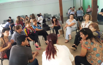 Valioso taller de g&eacute;nero con instituciones de Villa Regina